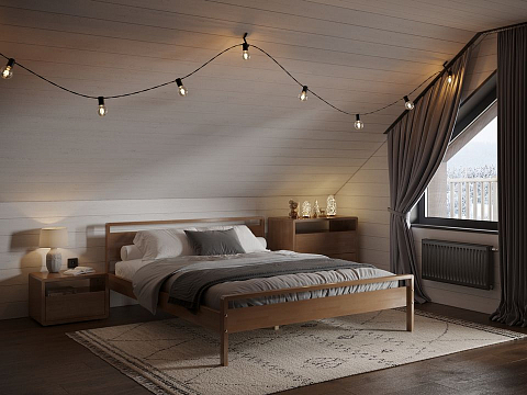 Кровать в скандинавском стиле Alma - Кровать из массива в минималистичном исполнении