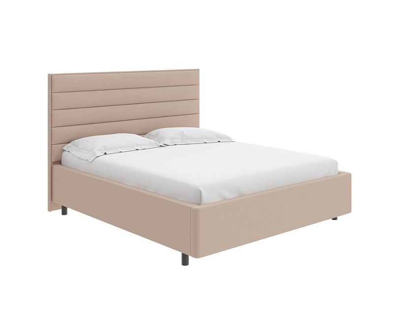 Кровать Verona 140x190 Ткань: Рогожка Тетра Розовый - Кровать в лаконичном дизайне в обивке из мебельной ткани или экокожи.