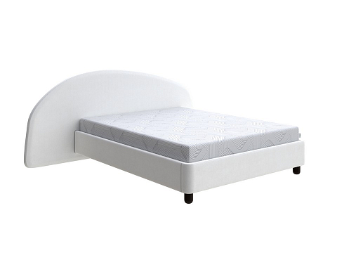 Кровать с высоким изголовьем Sten Bro Left - Мягкая кровать с округлым изголовьем на левую сторону