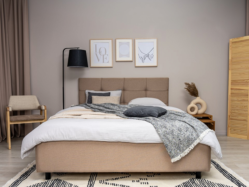 Кровать New Life - Кровать в стиле минимализм с декоративной строчкой
