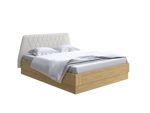 Двуспальная деревянная кровать Lagom Hill Wood с подъемным механизмом - Кровать со встроенным основанием. 