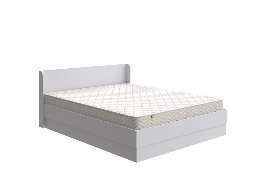 Кровать Practica с подъемным механизмом 90x200 ЛДСП Белый - Кровать из ЛДСП с подъемным механизмом в минималистичном дизайне