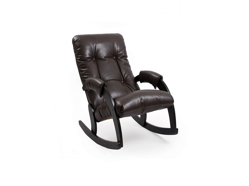 Кресло-качалка Puffy 103x60 Экокожа Vegas Lite Amber/Венге - Мягкое кресло-качалка для отдыха