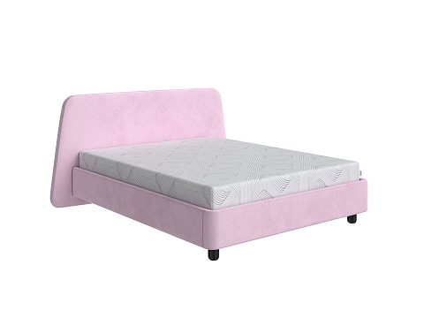 Розовая кровать Sten Berg - Симметричная мягкая кровать.