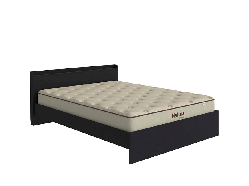 Кровать Bord 160x200 ЛДСП Черный - Кровать из ЛДСП в минималистичном стиле.